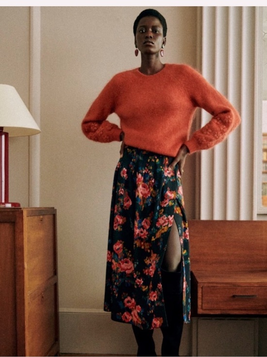 Sezane Dresses & Skirts - Sezane Alicia Skirt from Sézane Heline Print Floral Split Midi Skirt NWT 6